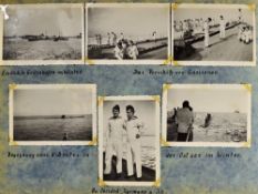 WWII German Battleship 'Gneisenau' Photo Album an album of a crew member from the German