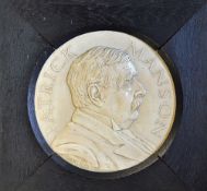 Sir Patrick Manson (1844-1922) Plaster Plaque by J.R. Pinches, this portrait bust was used as the