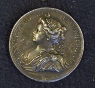 Fine 1713 Medallion Commemorating The Treaty of Utrecht Ending the Wars of the Spanish Succession.