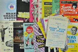 Selection of Mixed Theatre Programmes contains Variety/Comedy shows such as The big Show of 1967,