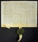Belgium 16th Century Deed date 1538 relating to transactions involving members of the Wymans