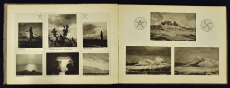 WWI 1914-1916 Helgoland Illustrated Book contains prints depicting German Naval scenes,