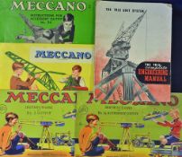 3x Meccano Catalogues 1935 with 28 pages, 1936 with 16 pages & 2 Mid 1950s with 24 pages. Within the