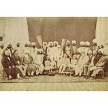 India and Punjab - Durbar of Maharajah of Patiala Photograph early large albumen photograph of the