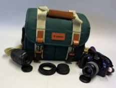 1993-95 Canon EOS 500 Camera comes with bag and a further 80-200mm EF zoom lens, untested, worth