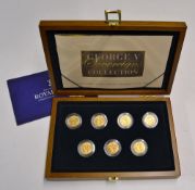 George V Sovereign Collection to consist of the following 7 coins, 2x 1911, 2x 1912,1915, 1918 and
