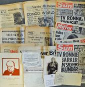 Assorted Newspaper Selection includes 1935 Silver Jubilee Daily Mail 'The Reign and the Man', 1952