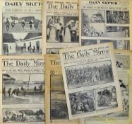 1913-1918 Selection of Newspapers to include predominantly Daily Sketch and Daily Graphic, others