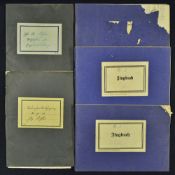 Luftwaffe air crew notes and three training flight books belonging to 'Gefreiter' or Aircraftman