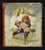 Ernest Nister Children's Book of Transformation Pictures entitled 'Ups and Downs' Circa 1890s. A