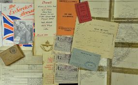 Quantity of Paper Materials relating to the services such as RAF Christmas Greetings, booklet, RAF