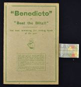Scarce 1941 War Time Board Game ''Benedicto or Beat the Blitz!' an incredible War Time pictorial War