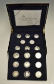 2006 HM QEII 80th Birthday Silver Proof Coin Collection consisting of 17 'Crown Size' sterling