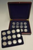 2006 London Mint 80th Birthday of HM The Queen Silver Proof Commonwealth Coin Set consists of 24