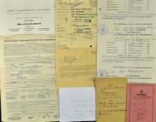 WWII US POW Luftwaffe extensive paperwork belonging to Paul Mertz Luftwaffe Constructions