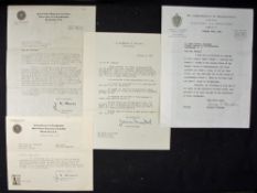 John Edgar Hoover Signed Collection of correspondence and photographs 1950s consisting of letters