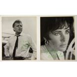 Entertainment Autographs Burton and Taylor two fine b&w 10x8 photographs of Richard Burton and