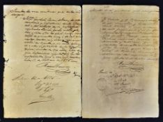 Cuba Slavery Manumission Manuscripts 1875 notarized contents include 17 years old boy and a 47 years