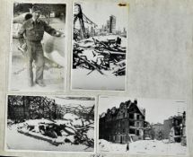 WWII Photo album of Canadian RAF crewman tour of France, Belgium, Denmark and Germany 1945-46 good