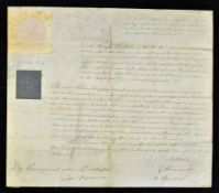 Of Historical Importance - 1815 Historical Document regarding Sir George Cockburn taking Britain's