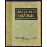 C.1920s Waring & Gillow Silverware, Clocks & Statuary Catalogue Oxford Street, London. A large