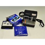 Polaroid Supercolour 635 Camera LM Program with 2x film (1x unopened), untested, appears in good