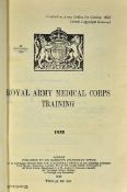 Royal Army Medical Corps Training Book published 1940 contains some illustrations, HB, some pages