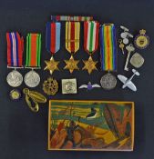 Assorted Selection of Medals to include WWI British War Medal 5275 Pte. A Dale North' D Fus, The