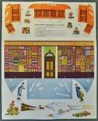 C.1920s Coop Shop Large Model a complete attractive period children's shop model. Multicoloured