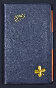 WWII - Diary of Eva Braun Signed - a pocket size diary for the year 1940 with a yellow metal