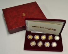 Definitive Half-Sovereign Queen Victoria - Queen Elizabeth II Collection including 9 coins, number