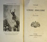 India and the Punjab Sikh Book in French Ranjit Singh 'Voyage dans l'Inde anglaise' 1857 Travel in