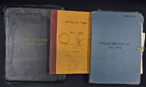 1946 Radio Operators Route Book contains Wireless Operators (Air) Log Book, Radio Manual Calling Men