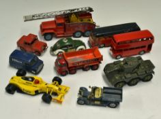 Mixed Toy Selection consisting of Corgi Major Chipperfield Circus Truck, Motorway Express Coach,