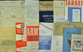 Quantity of Paper Materials relating to the services such as RAF Christmas Greetings, booklet, RAF