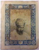India and Punjab - Early Sketch of a Sikh an early19th century pencil sketch of a Sikh, signed and