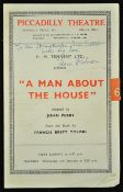 Autograph Flora Robson 1902-1984 Signed Theatre Programme 'A Man About The House', at Piccadilly