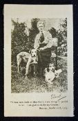 WWI Nurse Edith Cavell Printed Commemorative Silk a fine photograph printed on Silk backed on card