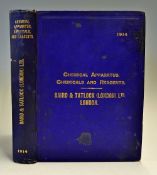 1914 ‘Price List of Chemical Apparatus, Chemicals and Reagents’ Trade Catalogue Baird & Tatlock