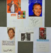 Entertainment Autograph Selection to include Jeremy Clarkson, Jennie Bond, Richard Madeley, Des O’