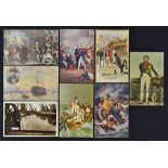 Lord Nelson Naval Related Postcards including ‘Battle of St. Vincent’, ‘Conflict with a Spanish