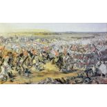 India - Anglo Sikh wars 'The Battle Of Aliwal' watercolour painting a stunning watercolour depicting