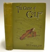 Park W (Junr) -"The Game of Golf" 4th Imp., 1899 original decorative pictorial cloth boards and