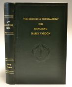 Vardon, Harry - "My Golfing Life" special deluxe leather and gilt ltd ed made and printed for The