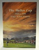 Simmonds, Gordon G - publishers signed "The Walker Cup 1922-1999 - Golf's Finest Contest" ltd