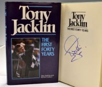 Jacklin, Tony signed "Tony Jacklin-The First 40 Years" 1st edition 1985 complete with the original