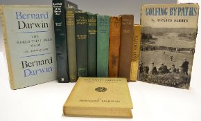 Darwin, Bernard golf book collection (11) - titles incl "A Friendly Round" 1st edition 1922 the
