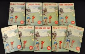 Browning Robert H.K (8) - County Golf Club hand book guides - publ'd by The Golf Clubs Assoc (G.W.
