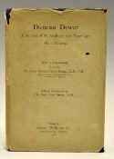 Lang, Sir Peter R.S. - "Duncan Dewar - A Student of St Andrews 100 Years Ago - His Accounts" 1st