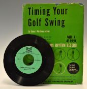 Adams, Robert Winthrop-"Timing Your Golf Swing - Adams Golf Swing Rhythm Record" 1st edition 1957